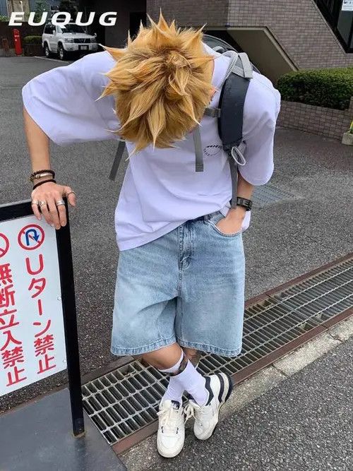 Japanese Brand Vintage jeans jorts Y2K Drip shorts Size US 34 / EU 50 - 2 Thumbnail