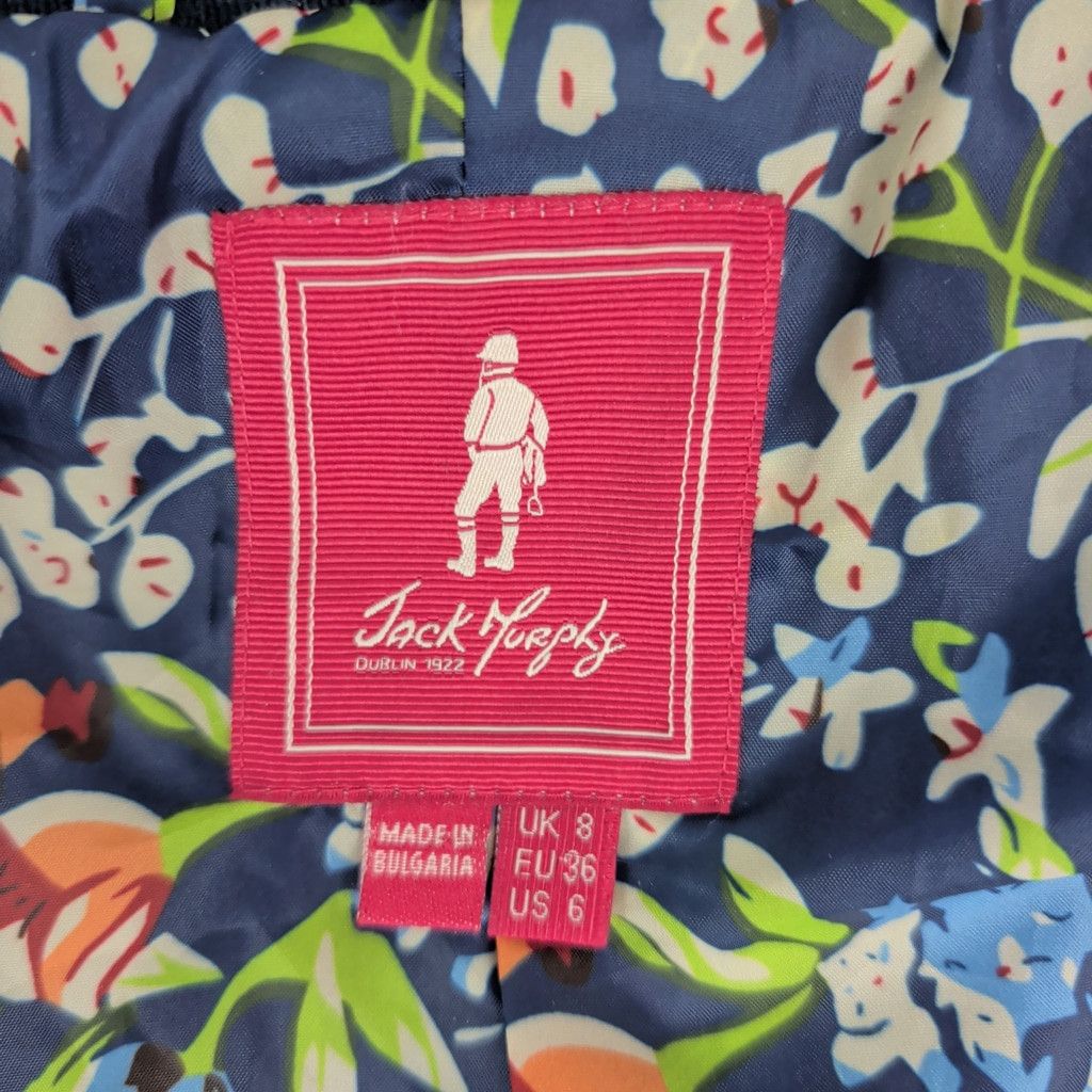 Other Ladies' Jack Murphy Blue Waxed Cotton Scrunch Waist Jacket 6 Size M / US 6-8 / IT 42-44 - 2 Thumbnail