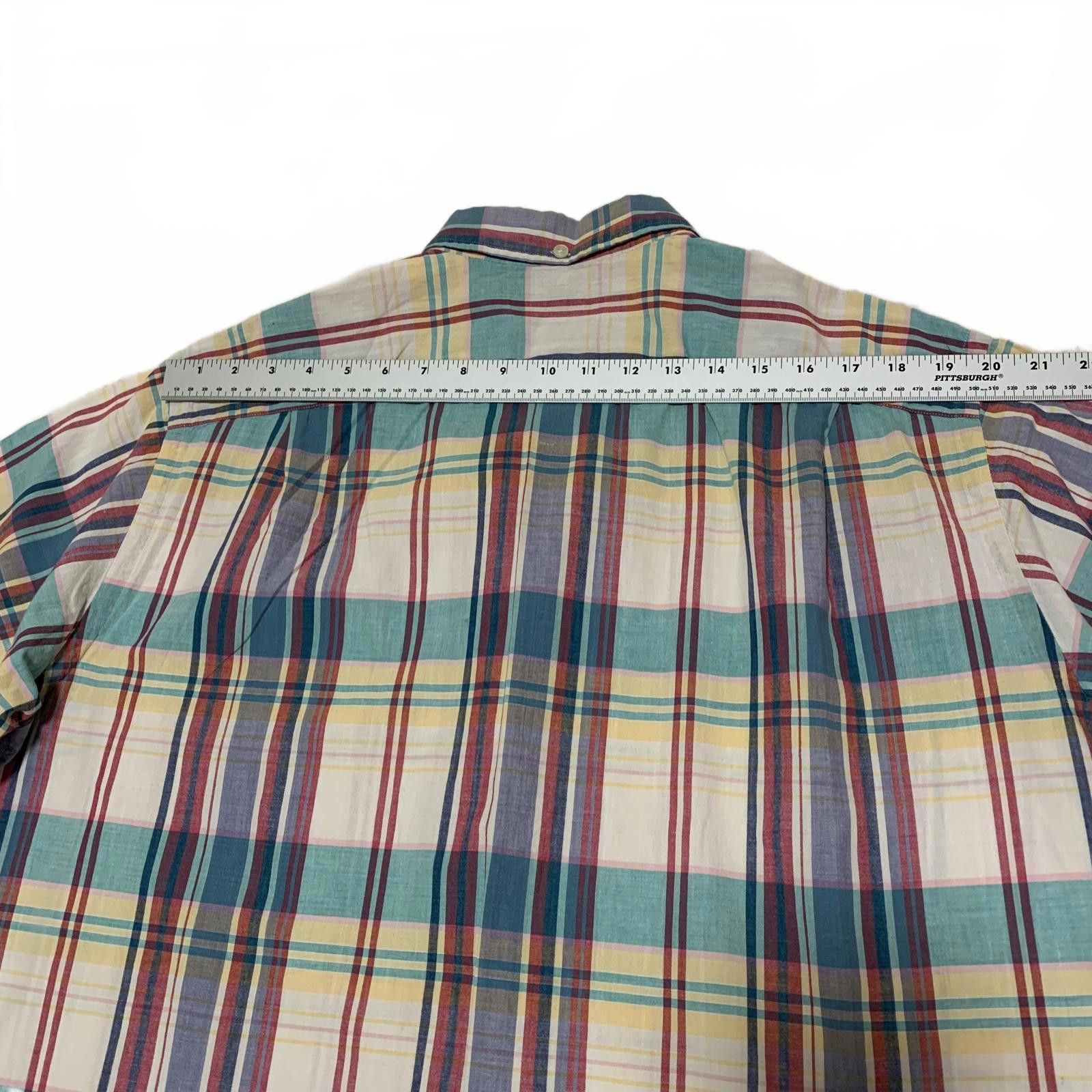 Polo Ralph Lauren Ralph Lauren Pastel Plaid Short Sleeve Shirt L Cotton Size US L / EU 52-54 / 3 - 8 Thumbnail