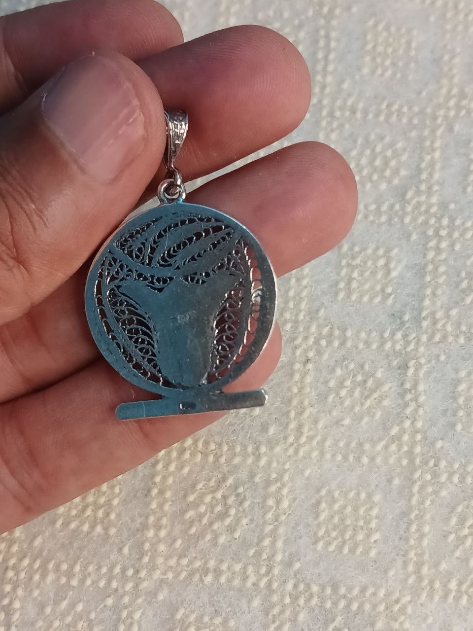 Sterling Silver 925 Sterling Silver Lotus Flower Necklace pendant Size ONE SIZE - 2 Thumbnail