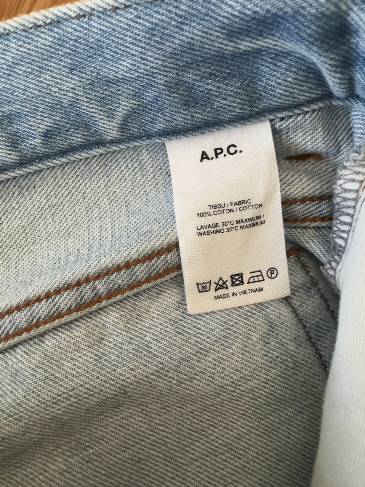 A.P.C. × JJJJound Jjjjound A.P.C. Petit Standard blue denim Size US 31 - 4 Thumbnail