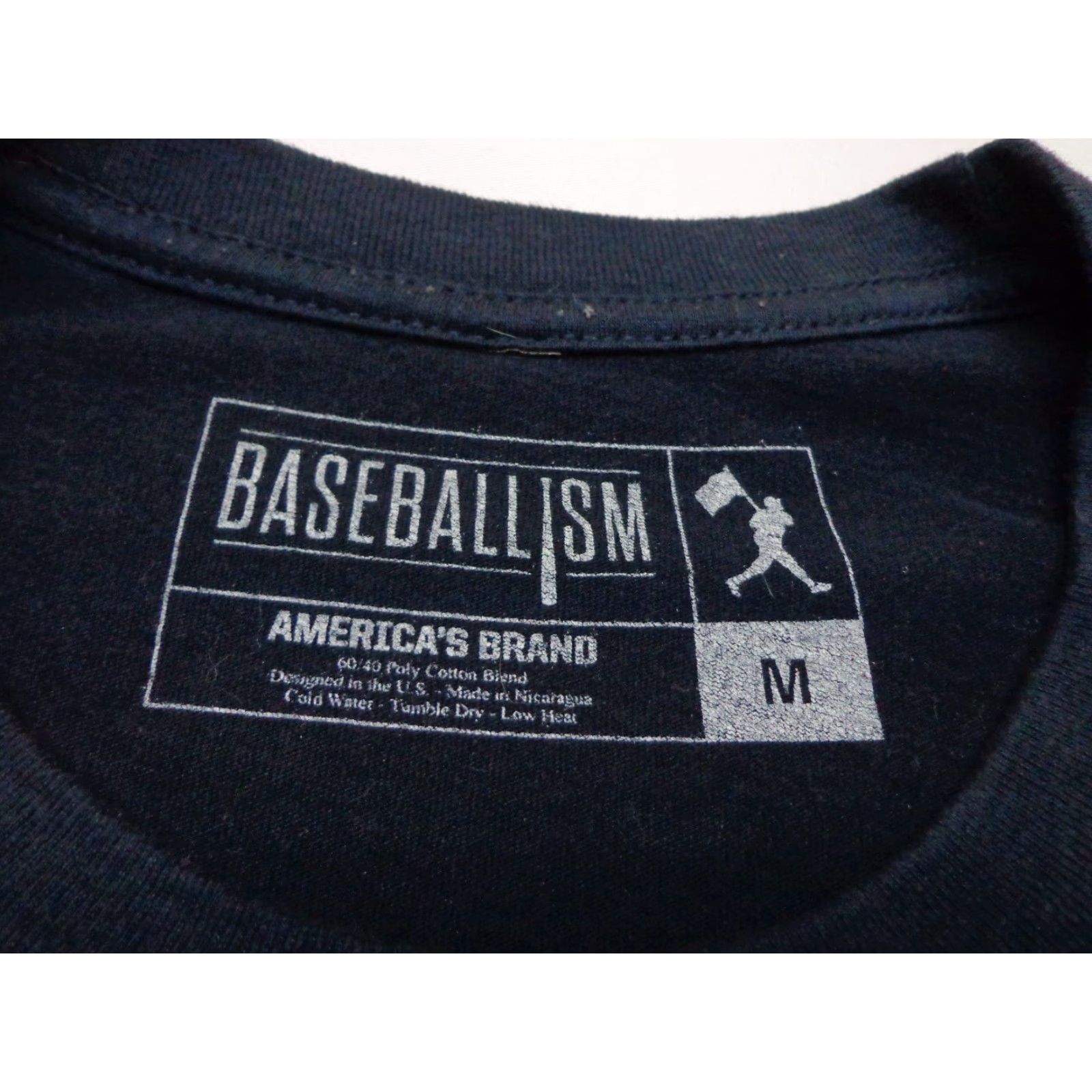 Vintage BASEBALLISM Navy Blue US Flag Graphic T Shirt Size Medium Size US M / EU 48-50 / 2 - 3 Thumbnail