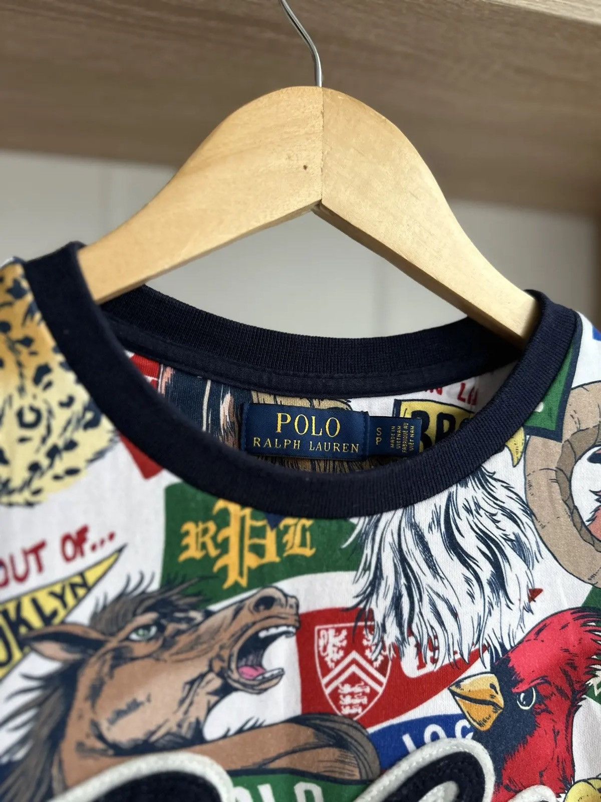 Polo Ralph Lauren × Vintage Vintage PRL Sweatshirt Navy Polo Ralph Lauren Over Logo Size US S / EU 44-46 / 1 - 6 Thumbnail