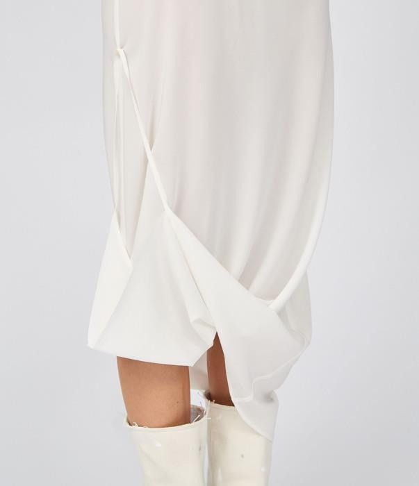 Maison Margiela o1bcso1str0426 MM Maxi Dress in White Size M / US 6-8 / IT 42-44 - 8 Thumbnail