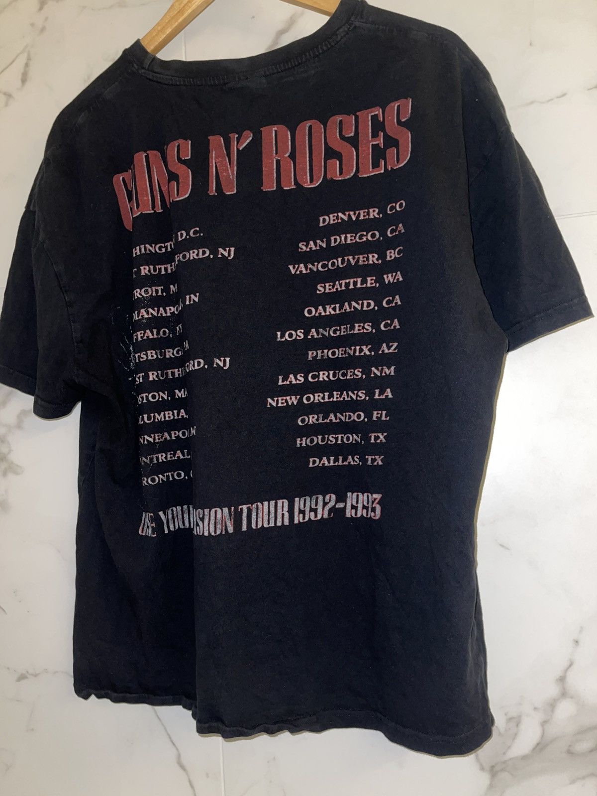 Guns N' Roses Guns’n’Roses 1992 vintage Tour t-shirt Size US L / EU 52-54 / 3 - 4 Thumbnail