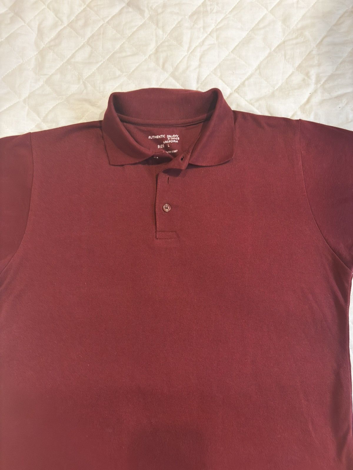 Other Burgundy Polo Shirt.mt037 Size US S / EU 44-46 / 1 - 2 Thumbnail