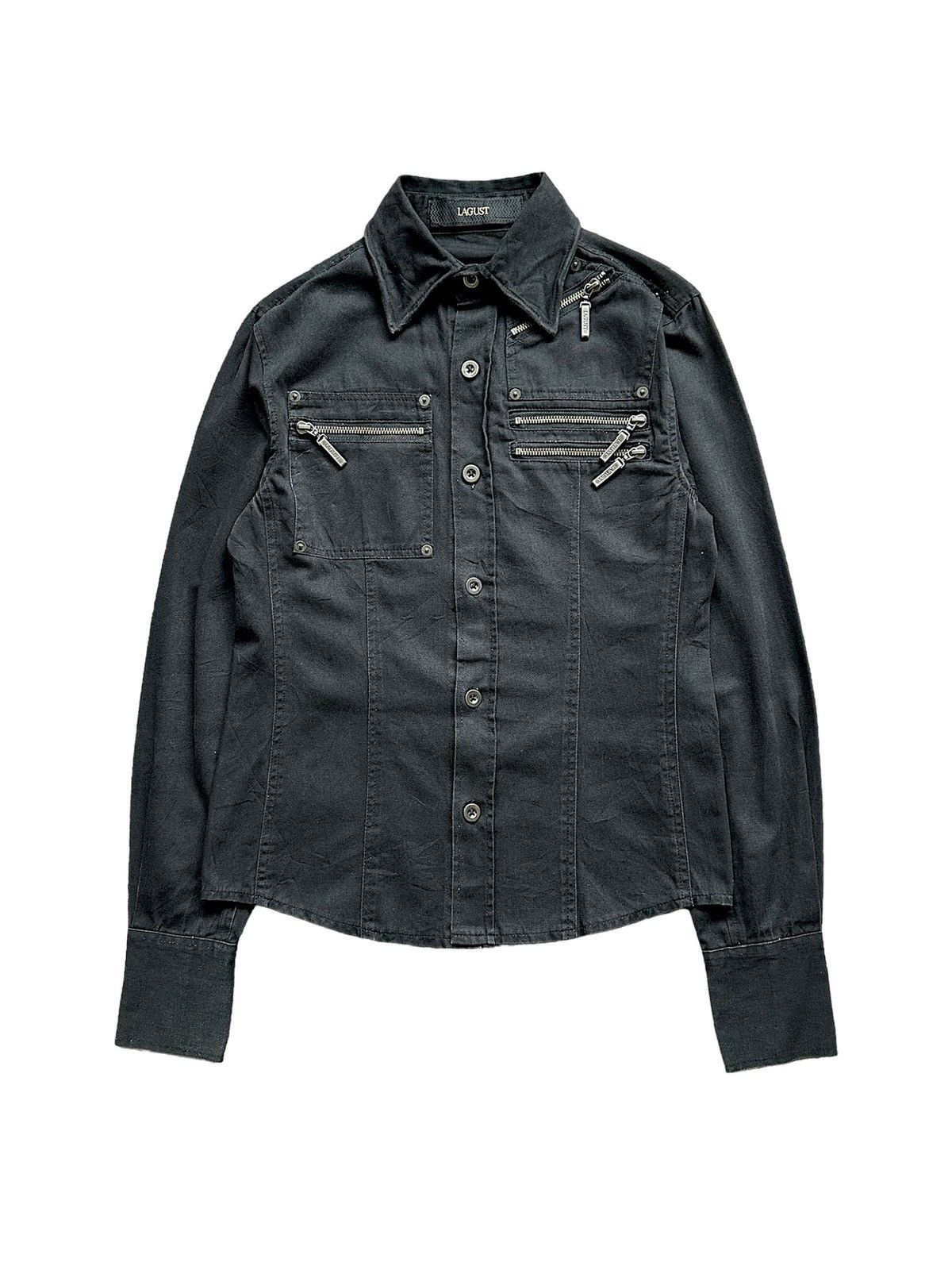 Lip Service SS06 - Lagust Anarchism multizipper shirt Size US M / EU 48-50 / 2 - 2 Thumbnail