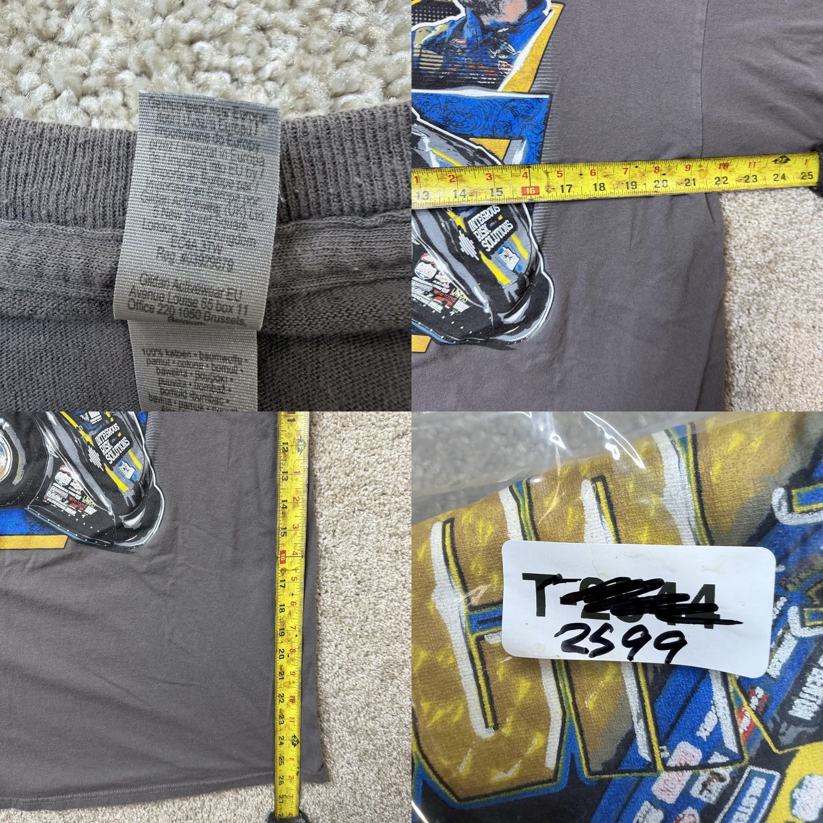 Gildan TMAC 39 Tim McCreadie Shirt Mens XL Gray Racing USA Flag Tee T-Shirt Gildan Heavy Cotton Size US XL / EU 56 / 4 - 8 Thumbnail