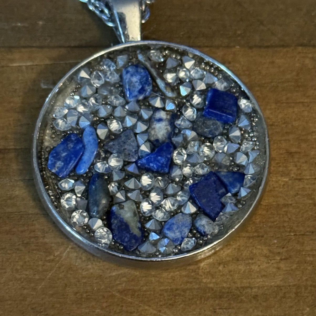 Other Silver tone round druzy pendant necklace Size ONE SIZE - 3 Thumbnail