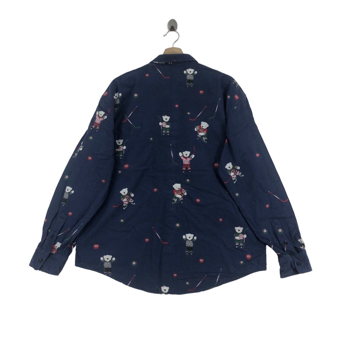 Japanese Brand × Vintage Vintage PAPAS Shirt Buttons Up Bear Hockey Ice Size US XL / EU 56 / 4 - 4 Thumbnail