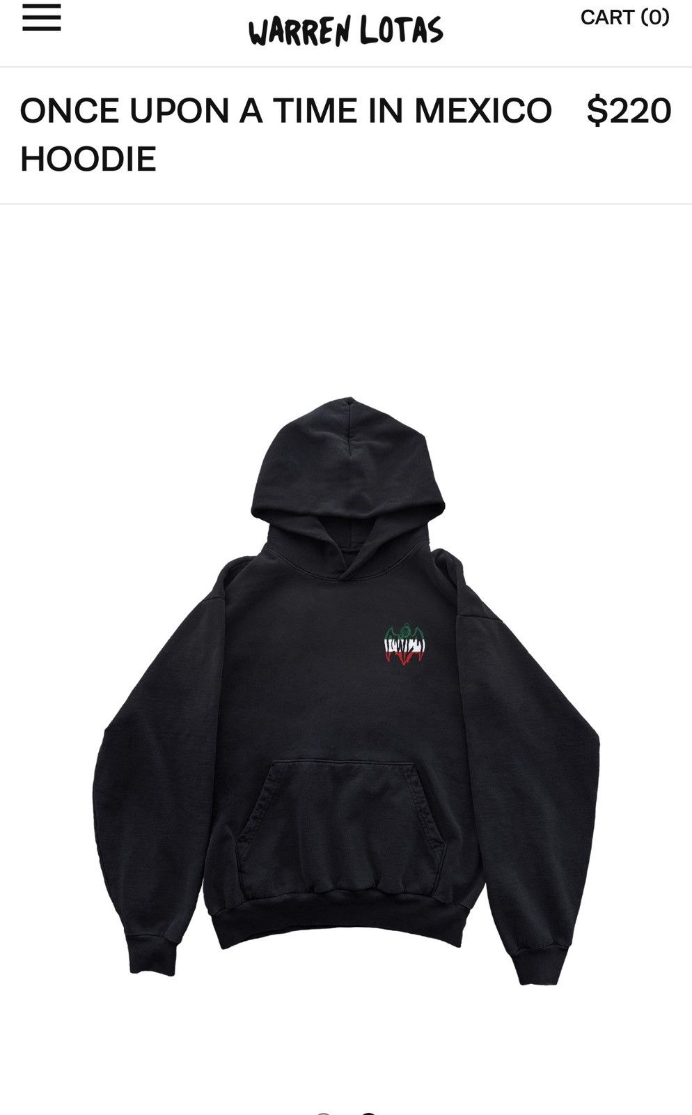 Warren Lotas Warren Lotas ONCE UPON A TIME IN MEXICO HOODIE Size XL Size US XL / EU 56 / 4 - 3 Thumbnail