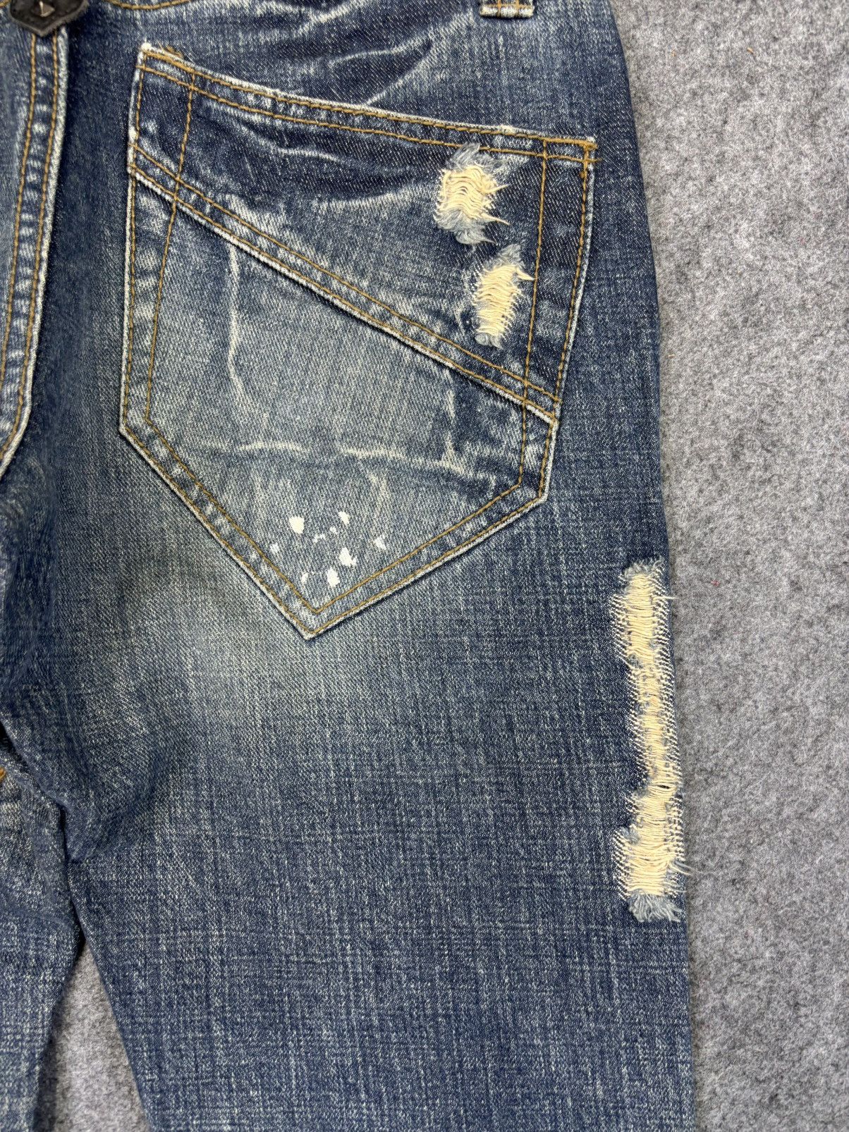 Boycott 💥Art Of Distressed💥Boycott Insane Distressed Denim F945 Size US 32 / EU 48 - 10 Thumbnail