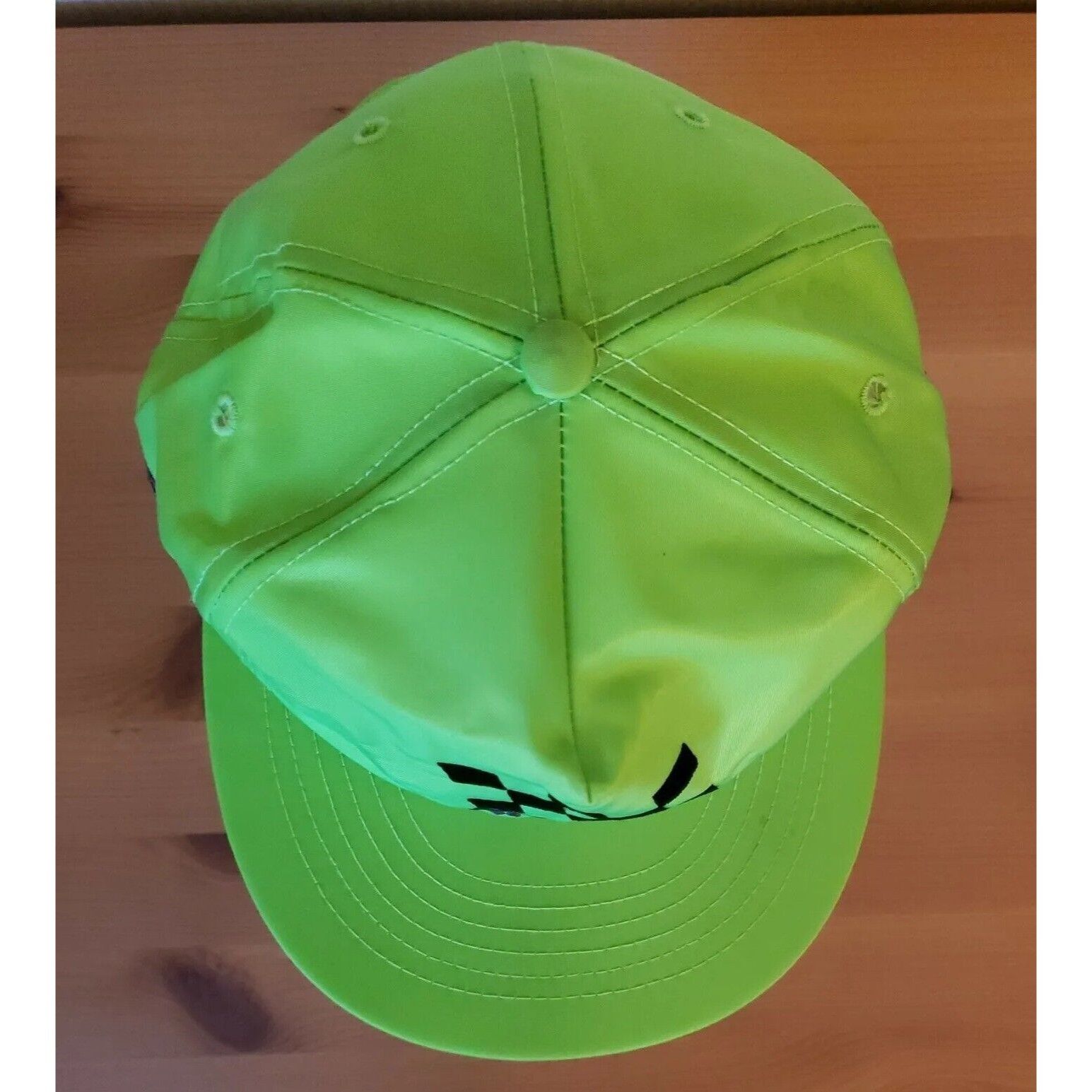 Vintage Vtg Arctic Cat 5 Panel Hat Snowmobile Racing Green Nylon Dad Size ONE SIZE - 9 Thumbnail
