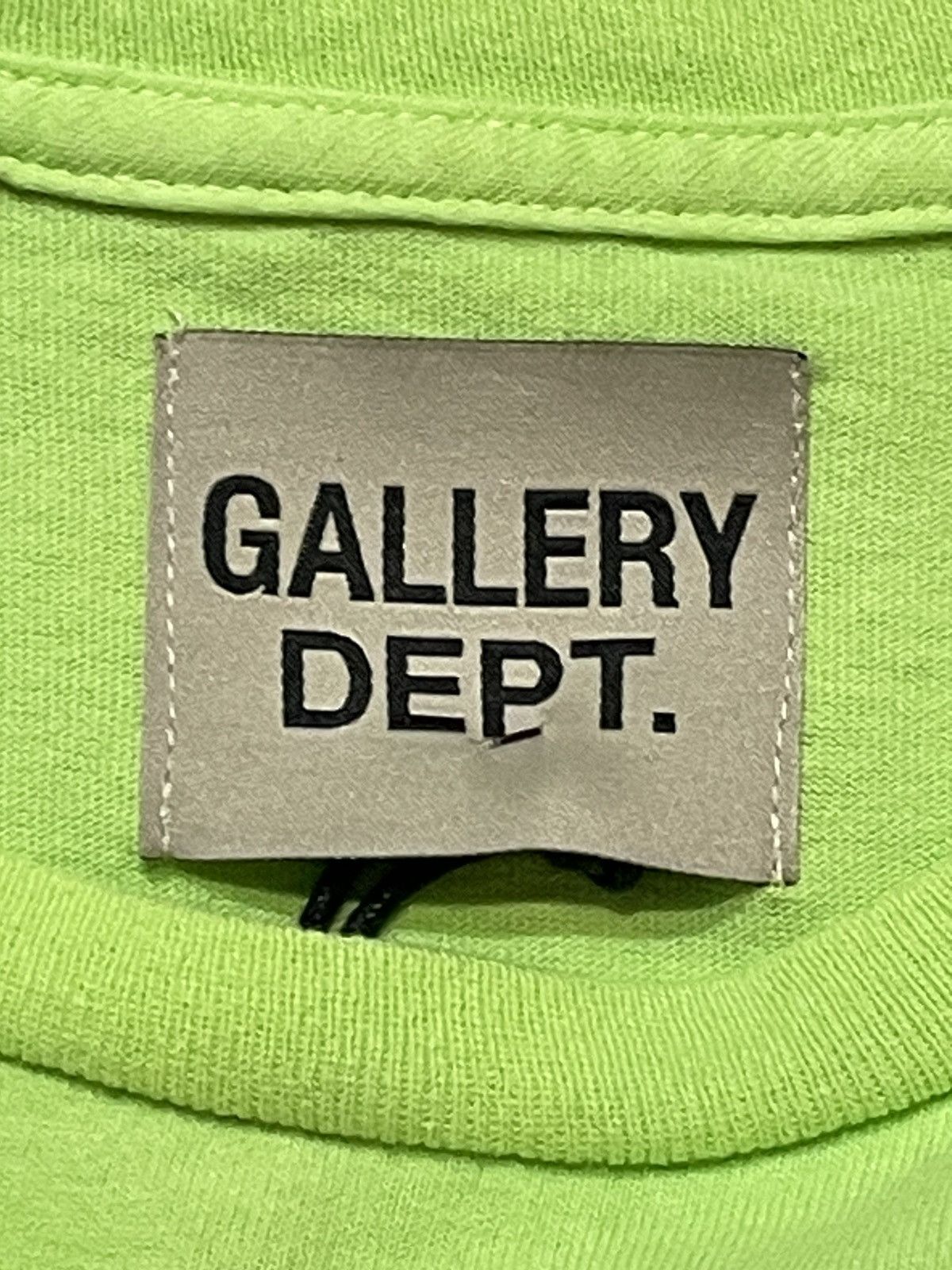 Gallery Dept. Gallery Dept. Souvenir T-shirt Lime Green Size US L / EU 52-54 / 3 - 5 Thumbnail