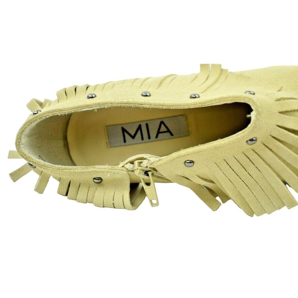 Other MIA Womens US Size 9 Hunter Tan Suede Leather Fringe Ankle B Size US 9 / IT 39 - 11 Thumbnail