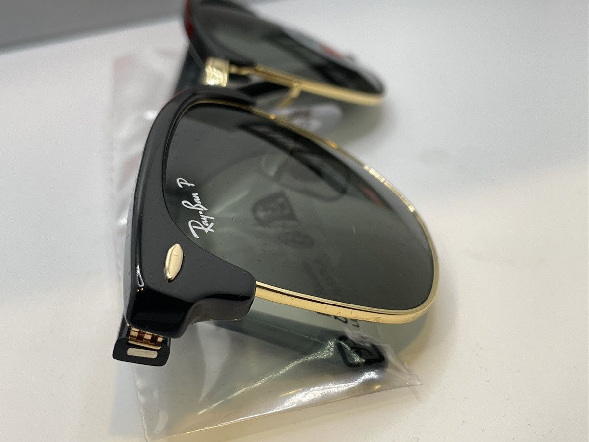RayBan RAYBAN RB3016 901 58 Black Square Polarized 51 mm Sunglasses Size ONE SIZE - 8 Thumbnail