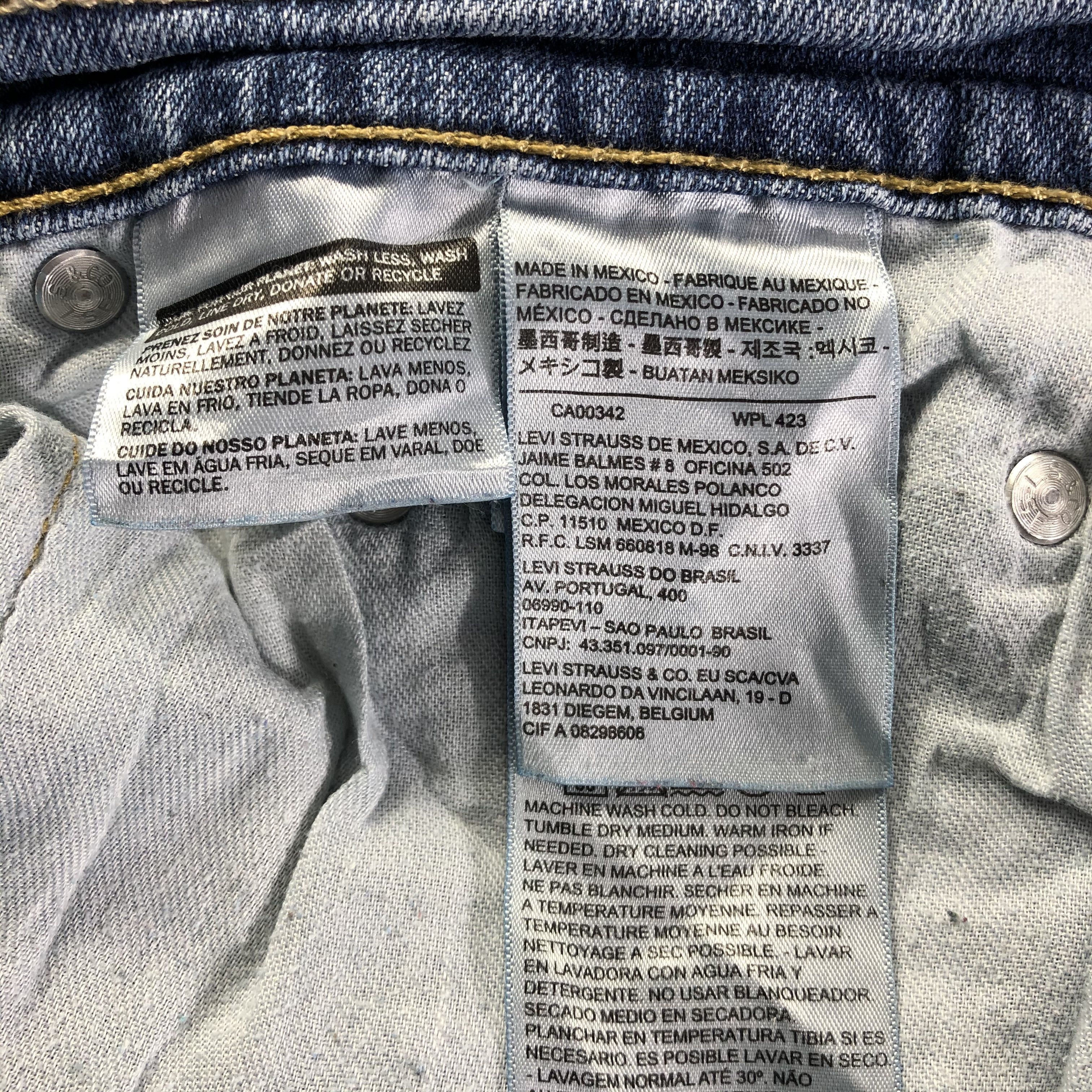 Levi's Vintage Blue Wash Levis 559 Jeans-J4093 Size US 36 / EU 52 - 11 Thumbnail