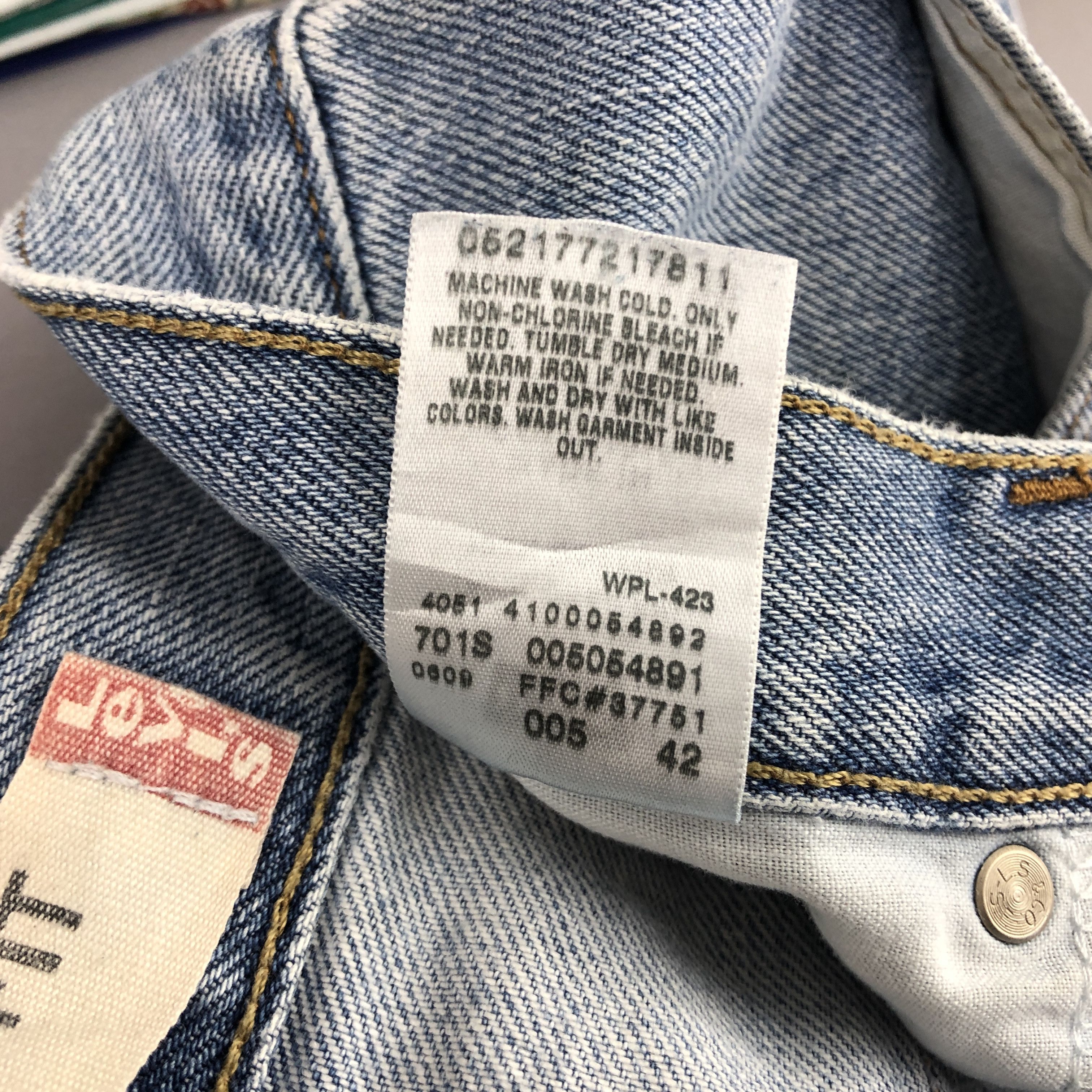 Levi's × Vintage Vintage Y2K Levis 505 Jeans Levi's Stonewash Faded Denim Size US 38 / EU 54 - 10 Thumbnail