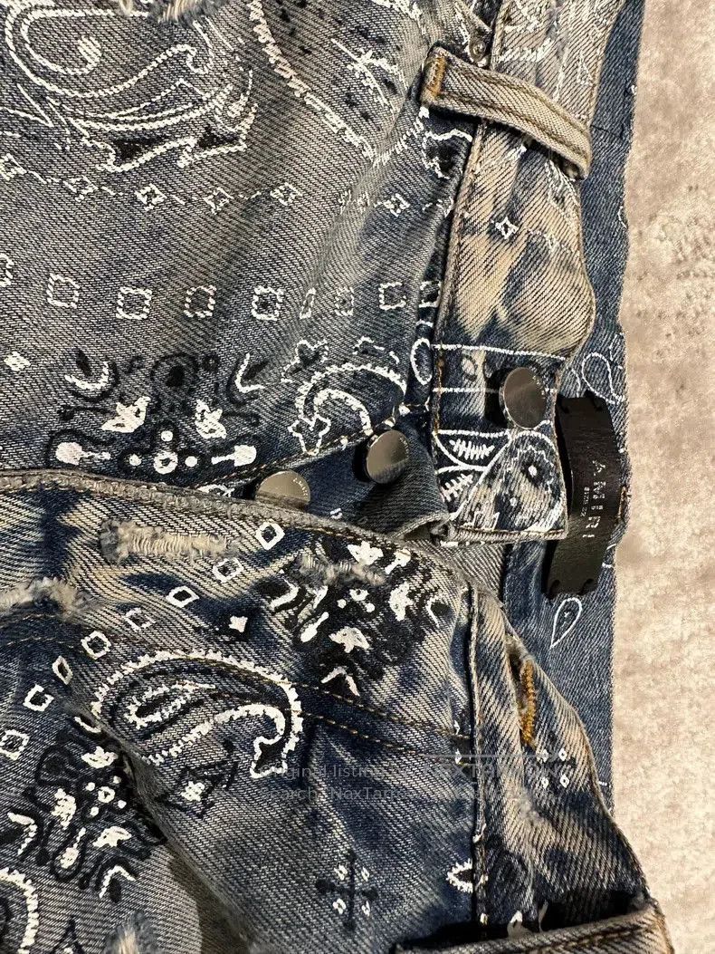 Amiri Amiri Blue Distressed Denim Shorts. Size US 32 / EU 48 - 4 Thumbnail