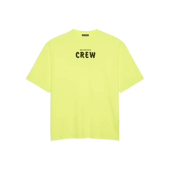 Balenciaga Balenciaga Neon Green Logo Graphic T-Shirt Size US L / EU 52-54 / 3 - 1 Thumbnail