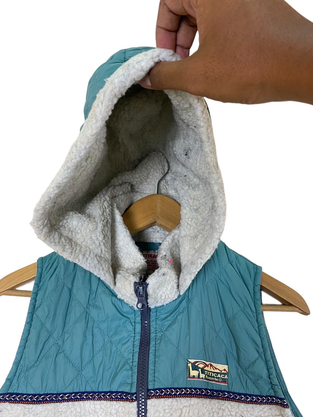 Nanamica Japanese Brand Titicaca Sleeveless Sherpa Hoodie Size US M / EU 48-50 / 2 - 6 Thumbnail