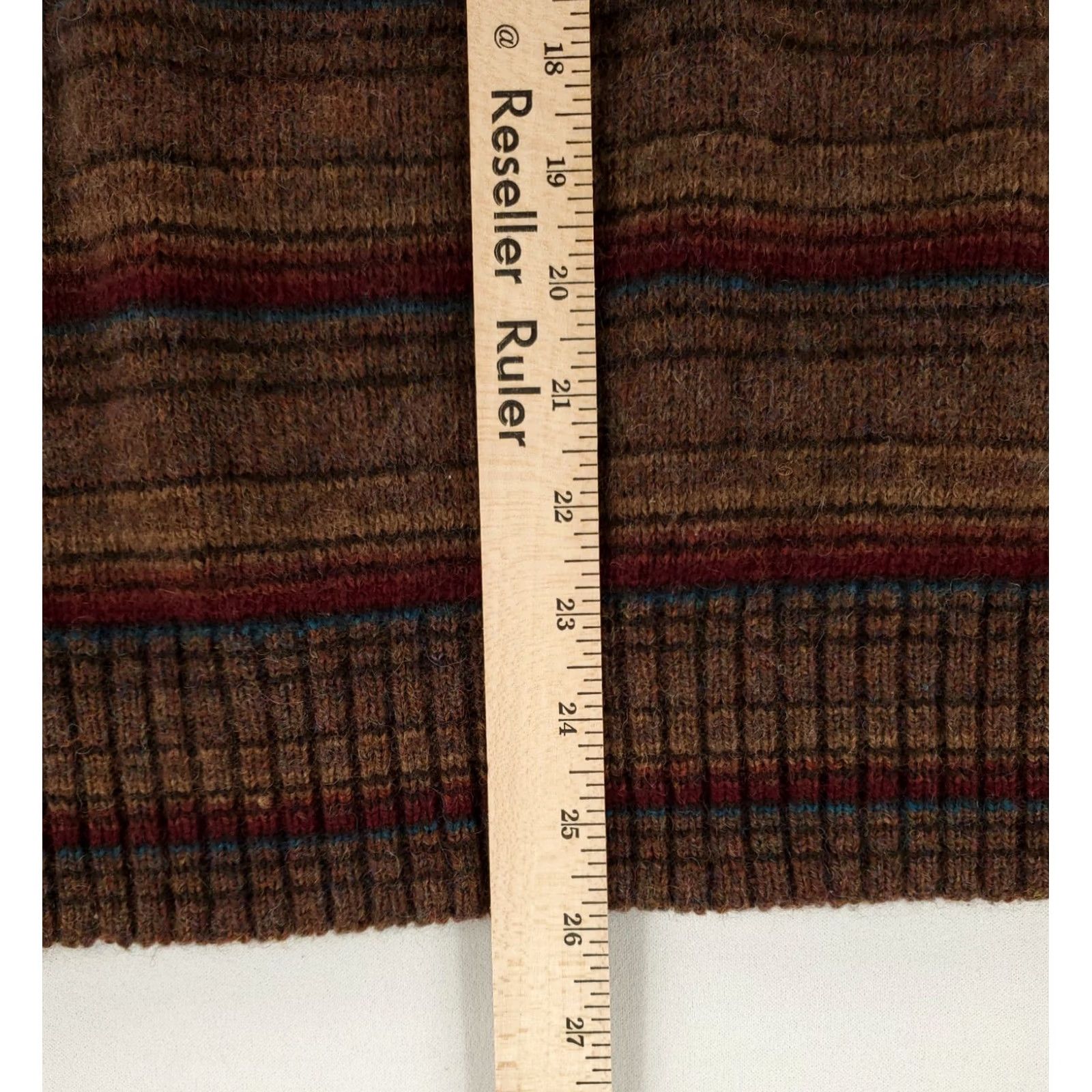 Vintage VINTAGE Robert Bruce Sweater Striped Brown Wool Blend Made USA Mens L Size US L / EU 52-54 / 3 - 5 Thumbnail