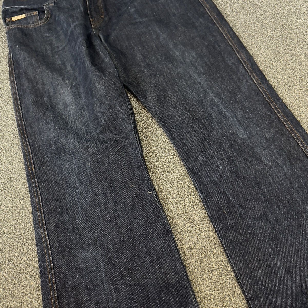 Calvin Klein Vintage Y2K Baggy Flared Asap Denim Size US 36 / EU 52 - 8 Thumbnail