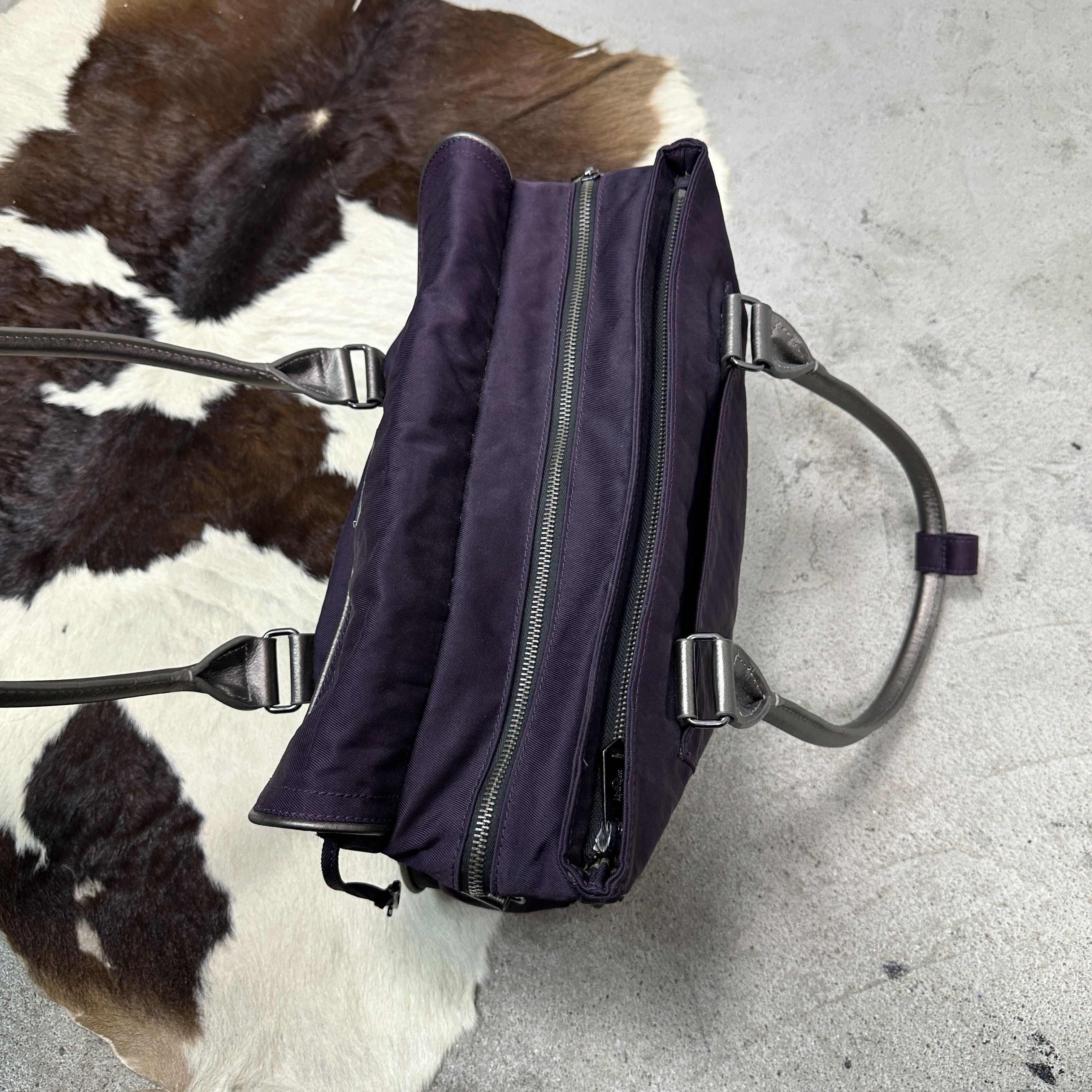 Vintage Vintage Grunge Nylon Kipling Shoulder Purple Plum Bag Y2K Size ONE SIZE - 6 Thumbnail
