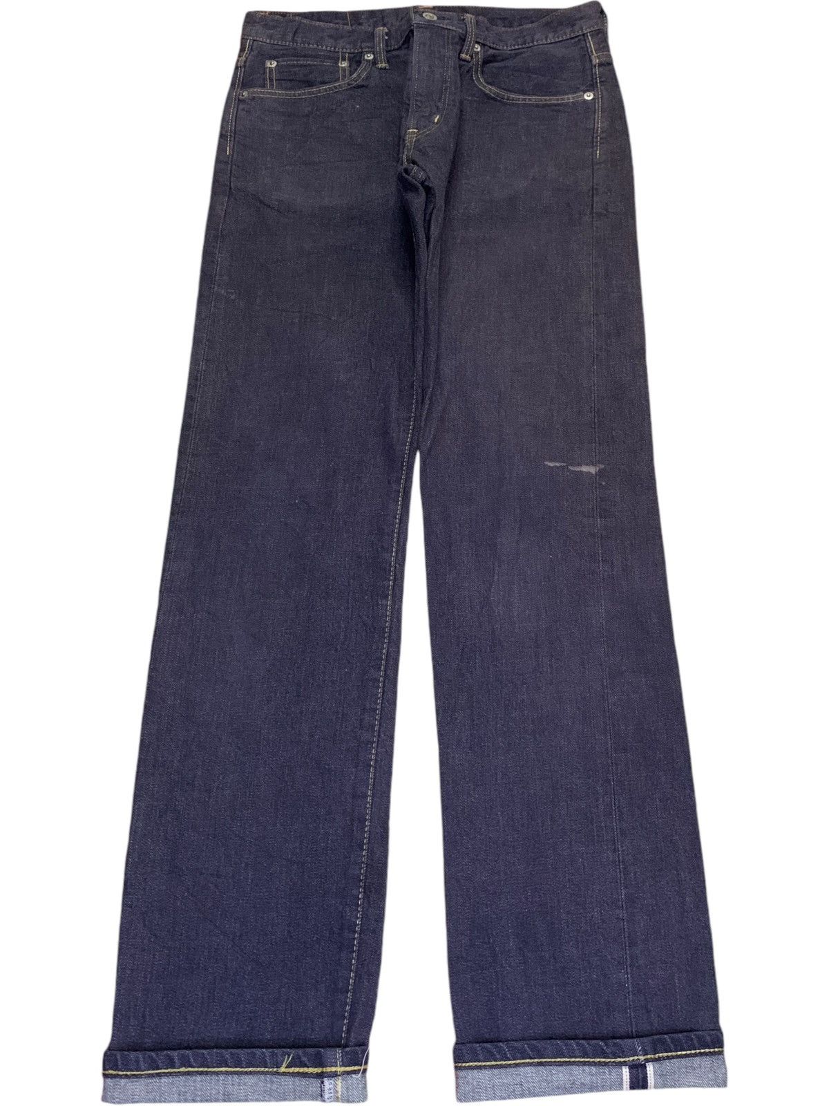 Edwin Vintage Japanese Edwin Raw Denim Selvedge Jeans Size US 31 - 1 Thumbnail