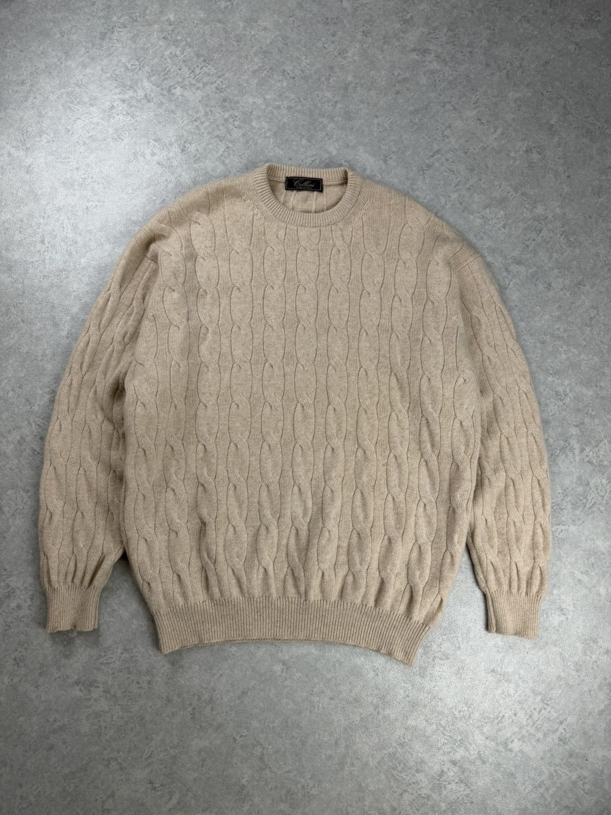 Other Cellini Wool Cashmere Cable Knit Sweater Size 5 Size US L / EU 52-54 / 3 - 1 Thumbnail