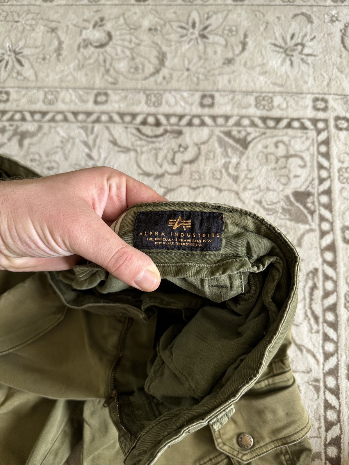 Alpha Industries × Vintage Vintage Alpha Industries Combat Cargo Pants Military Size US 32 / EU 48 - 9 Thumbnail