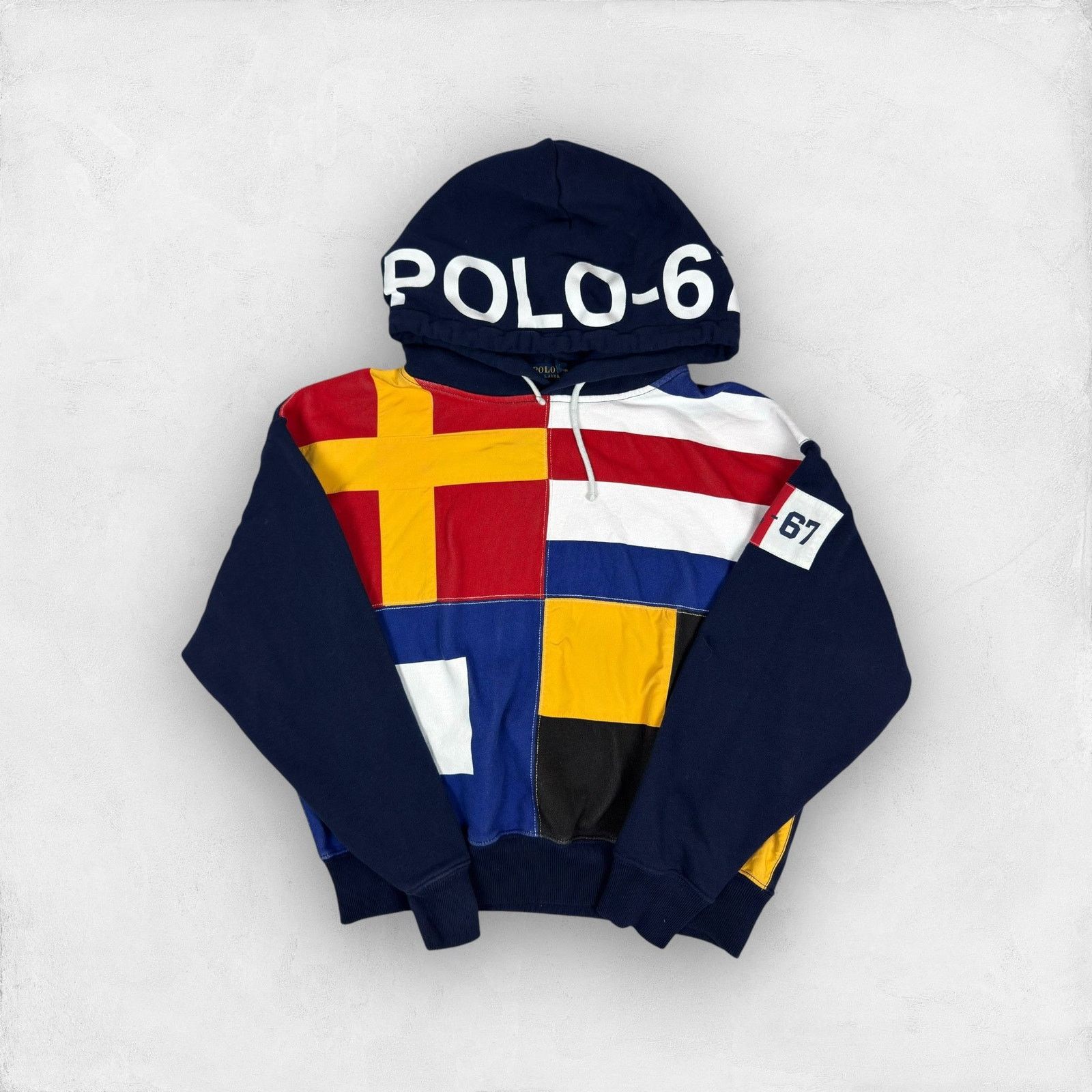Polo Ralph Lauren Polo Ralph Lauren Women's Multi Signal Flag Fleece Hoodie S Size S / US 4 / IT 40 - 1 Thumbnail