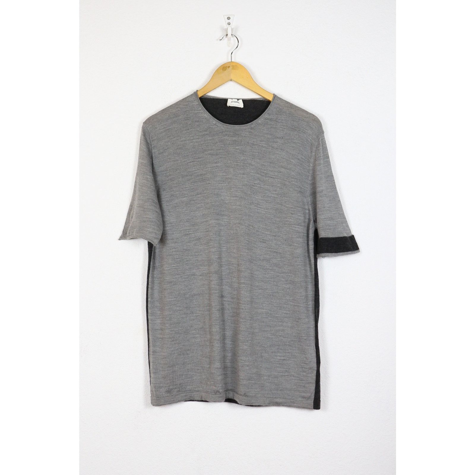 Jil Sander Archive Jil Sander by Raf Simons Wool Silk Tee T-shirt Size US L / EU 52-54 / 3 - 1 Thumbnail
