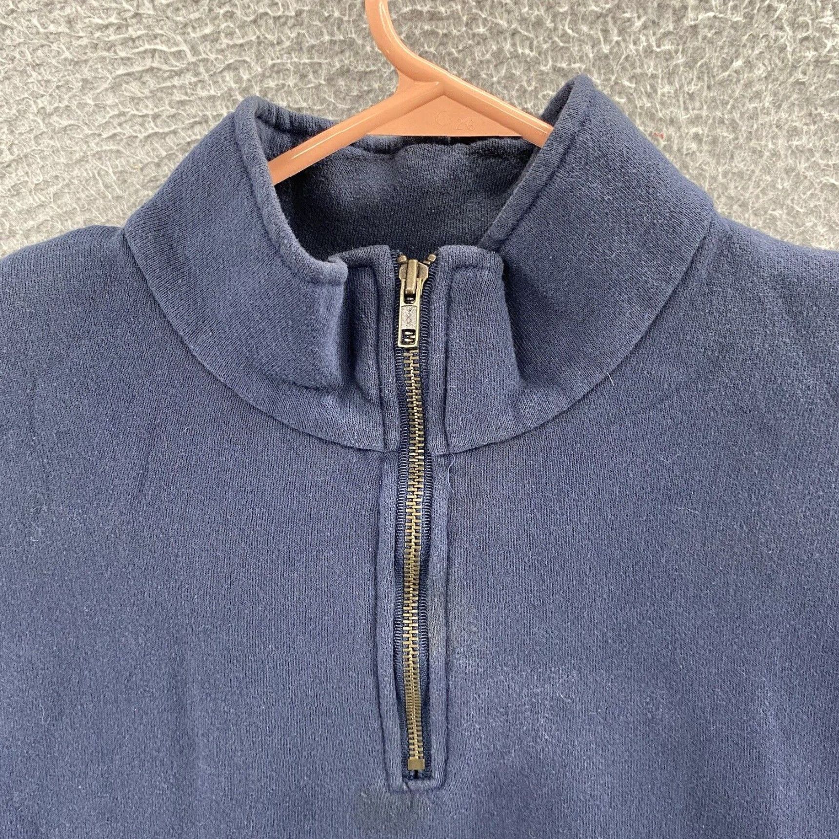 Lee VINTAGE Lee Sweatshirt Mens Extra Large Blue 1/4 Zip