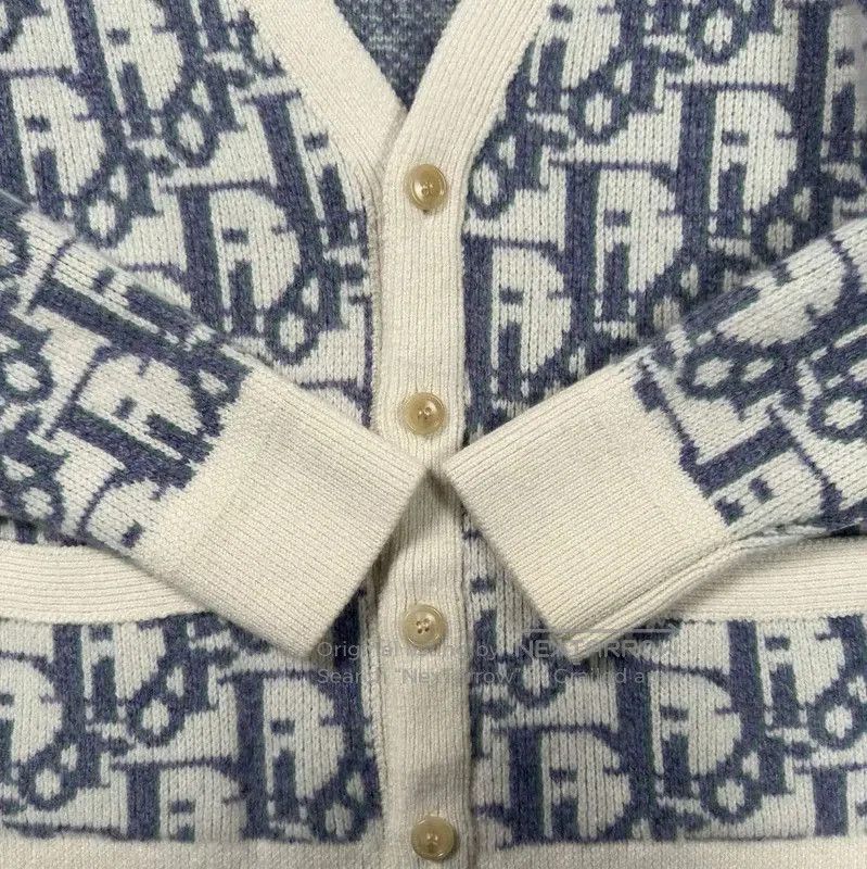 Dior Dior Men's Blue Cotton Cardigan . Size US M / EU 48-50 / 2 - 5 Thumbnail