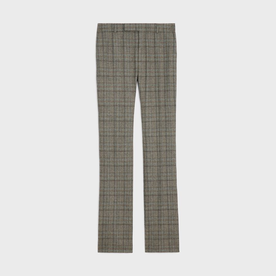 Celine FLARED PANTS IN PRINCE OF WALES FLANNEL Size US 36 / EU 52 - 1 Thumbnail