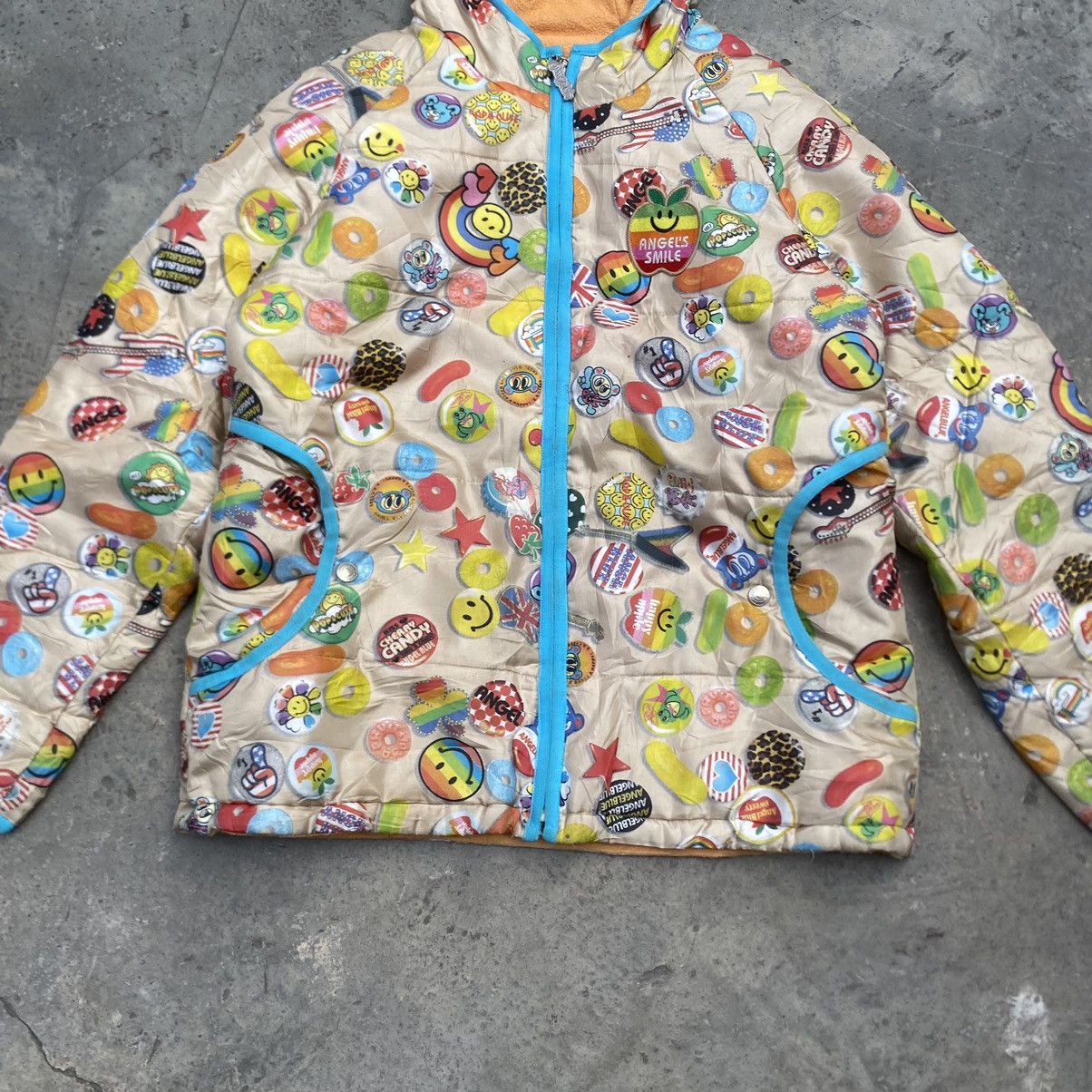 Angel Blue Y2K Angel Blue Rainbow Logo Jacket Size US L / EU 52-54 / 3 - 4 Thumbnail