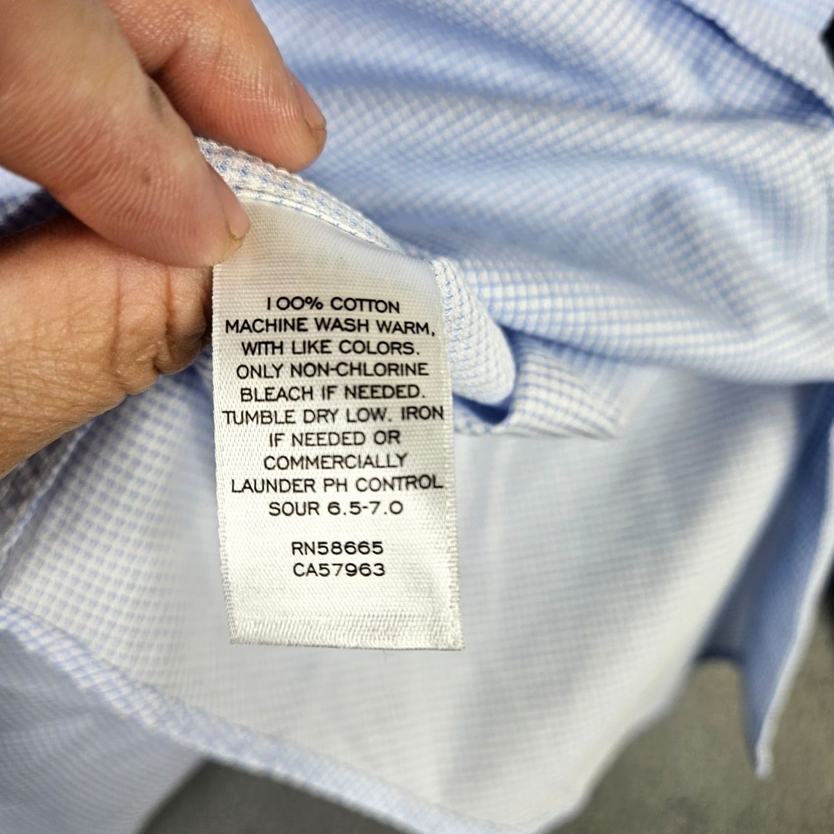 Nordstrom Nordstrom Rack TRIM FIT Men’s casual button down plaid blue shirt Size 16 Size US L / EU 52-54 / 3 - 4 Thumbnail
