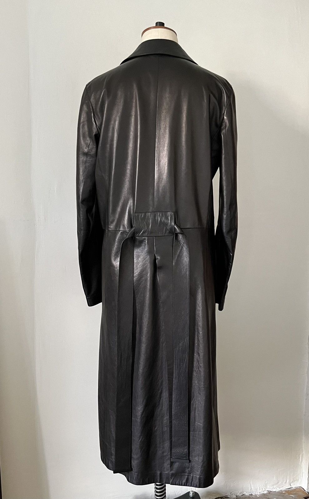 Gucci Rare Vintage Leather Trench Coat Size S / US 4 / IT 40 - 9 Thumbnail