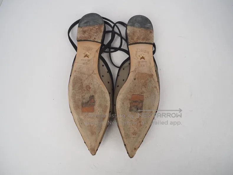 Dior Dior Polka Dot Cutout Pointed Flat Shoes Size 39 Size US 8.5 / IT 38.5 - 5 Thumbnail