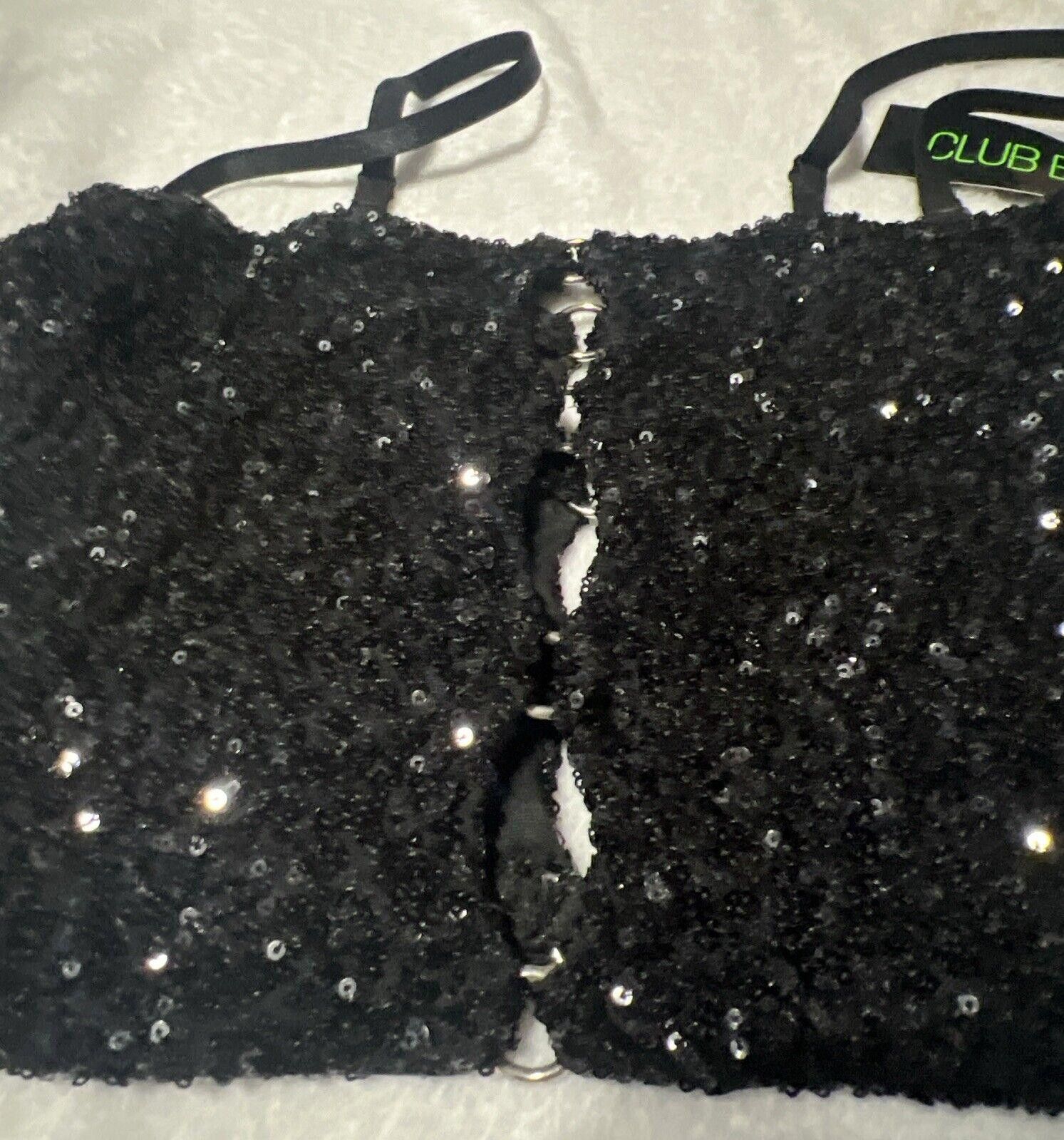 Designer Sequin Sunlit Reflection Tube Top Dolls Kill Rave Bustier Size M / US 6-8 / IT 42-44 - 7 Thumbnail