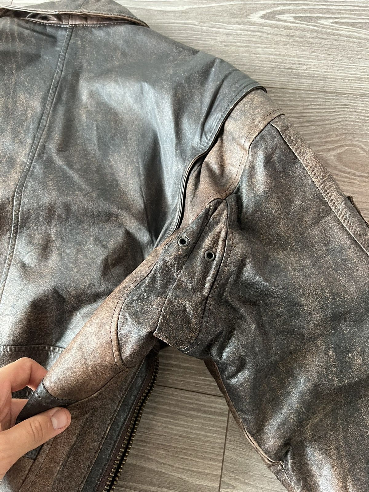 Genuine Leather ‼️Vibtage 60s RRP:600$!Paris Dakar 100% Leather Jacket‼️ Size US L / EU 52-54 / 3 - 19 Thumbnail