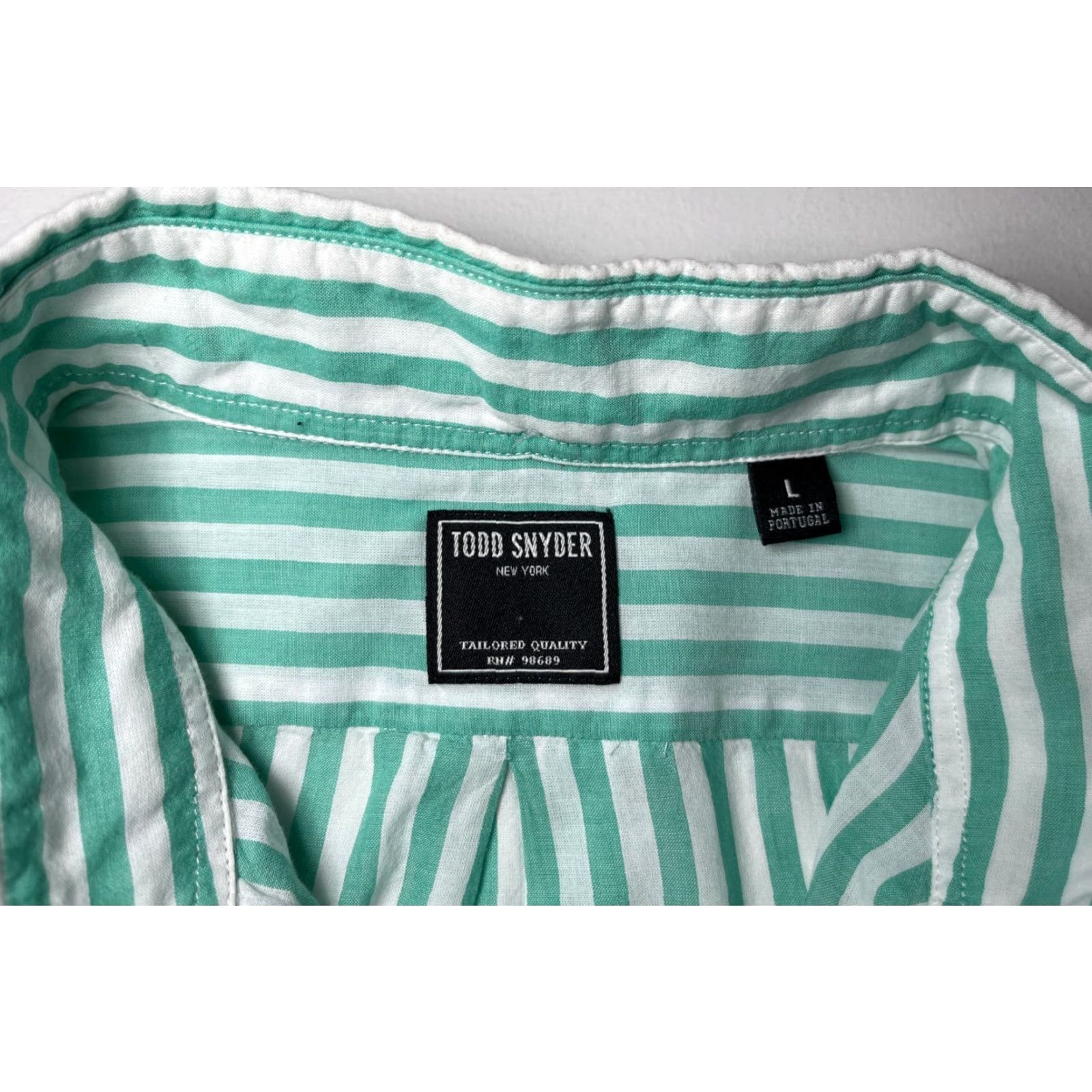 Todd Snyder Todd Snyder NY Striped Shirt Men’s L Cotton Dress Shirt Long Sleeve Multicolor Size US L / EU 52-54 / 3 - 6 Thumbnail
