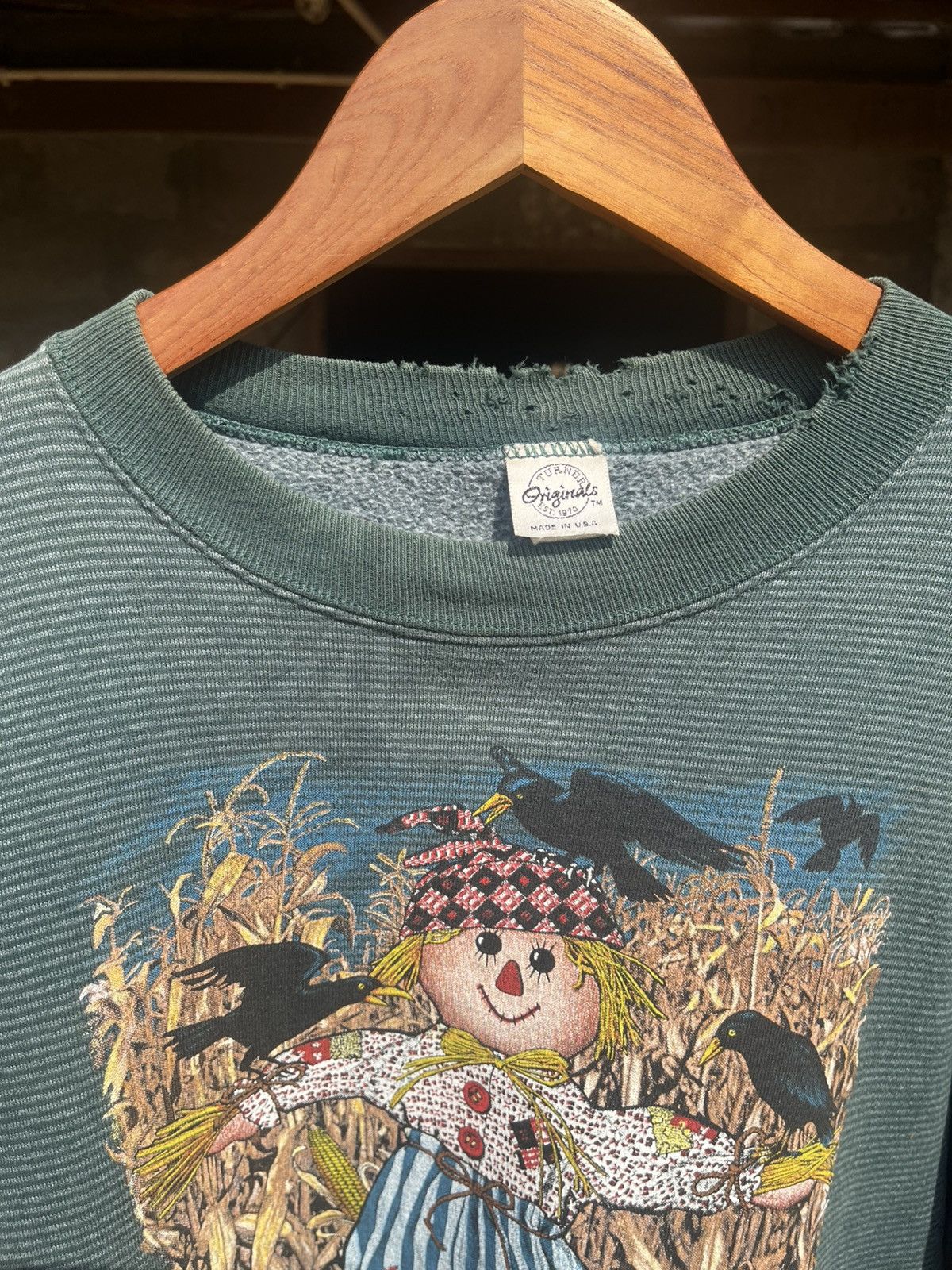 Vintage Thrashed faded Farm Scarecrow Graphic Distressed Size US XL / EU 56 / 4 - 3 Thumbnail