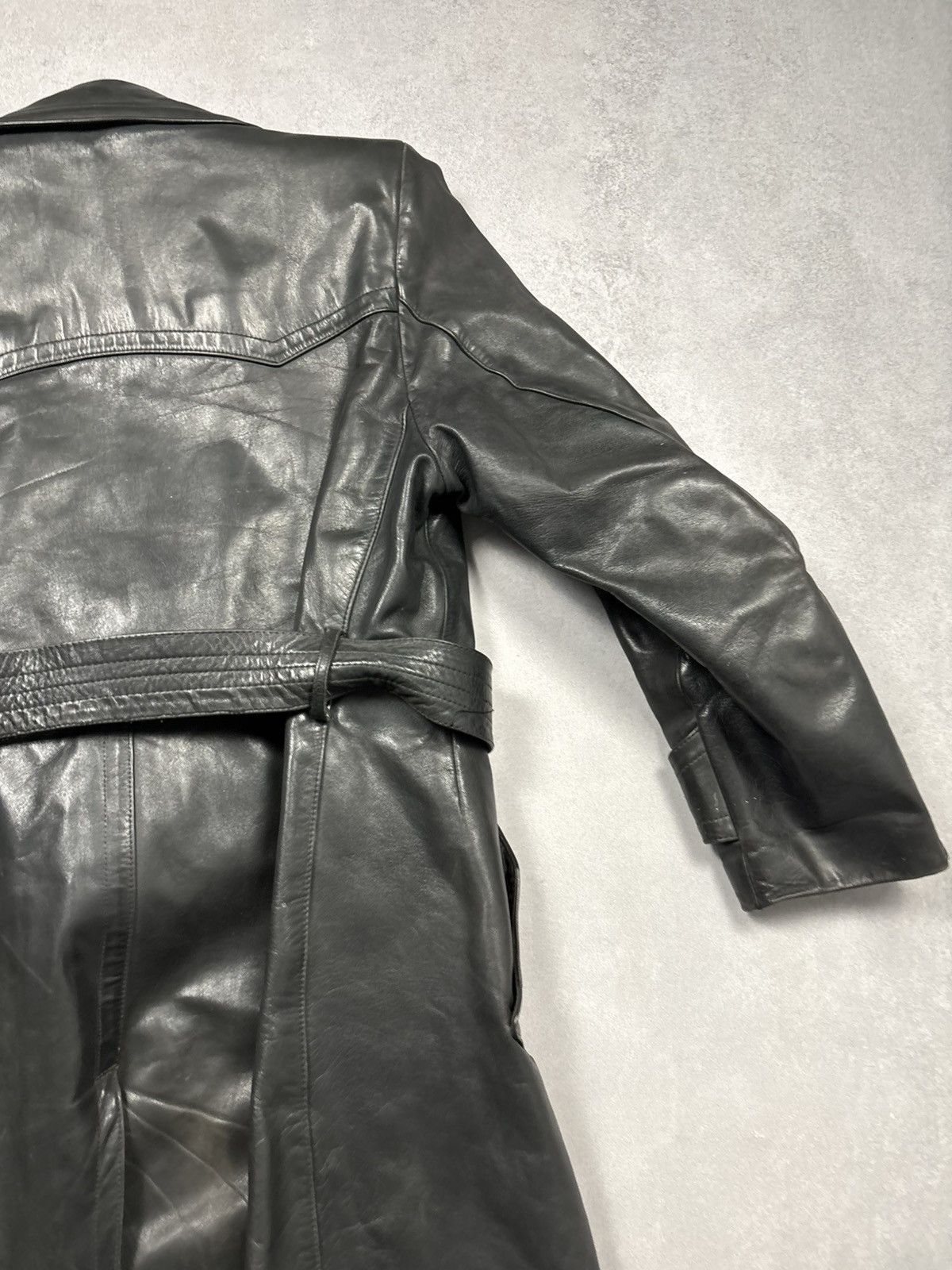 Vintage Vintage German Leather Trench Coat WW2 Vintage Horsehide 46 Size US S / EU 44-46 / 1 - 23 Thumbnail