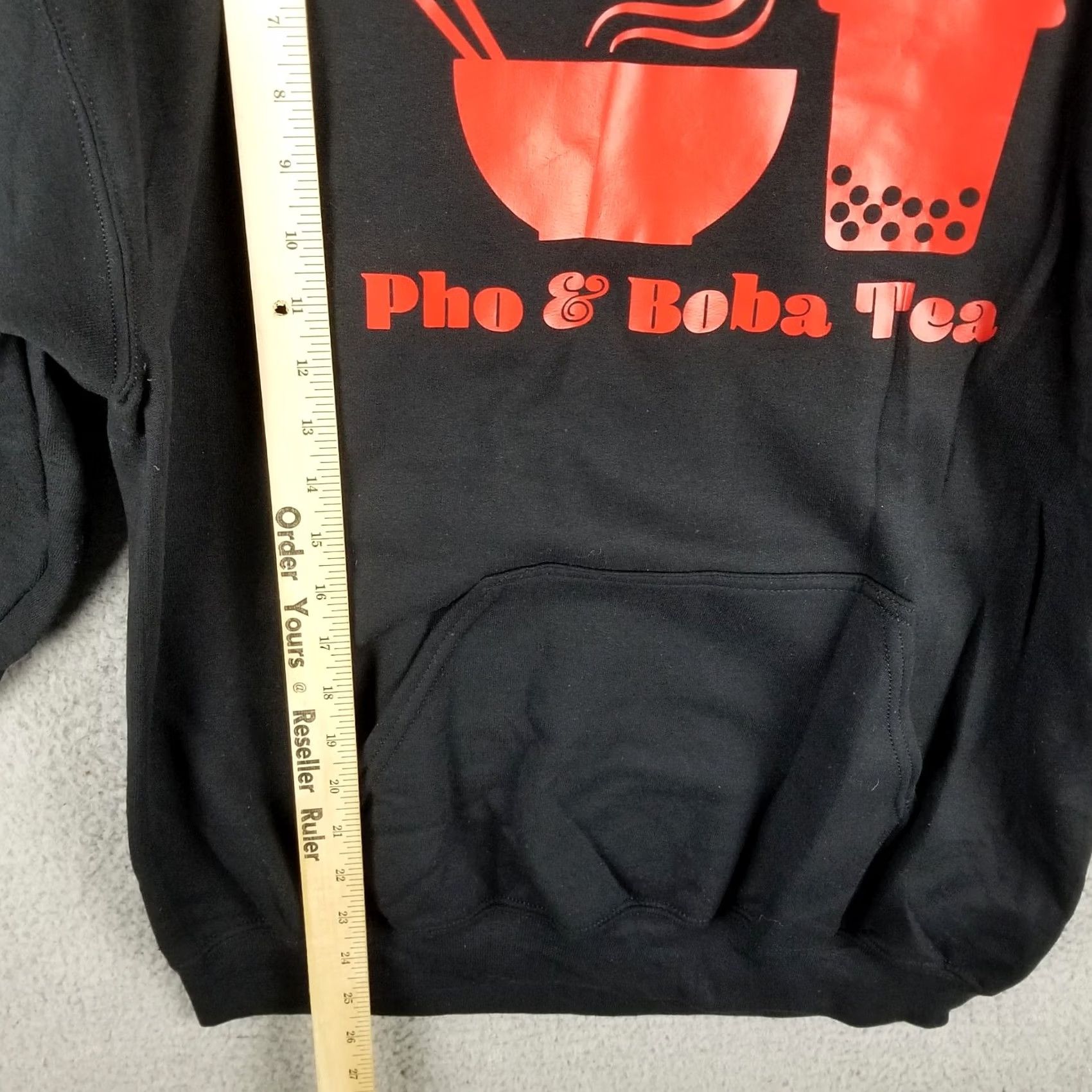 Gildan Gildan Hoodie Mens Adult Medium Pho & Bobba Tea Hooded Zip Graphic Print Video Game Black Winter Seasonal Pullover Sports Casual Shirt Size US M / EU 48-50 / 2 - 5 Thumbnail