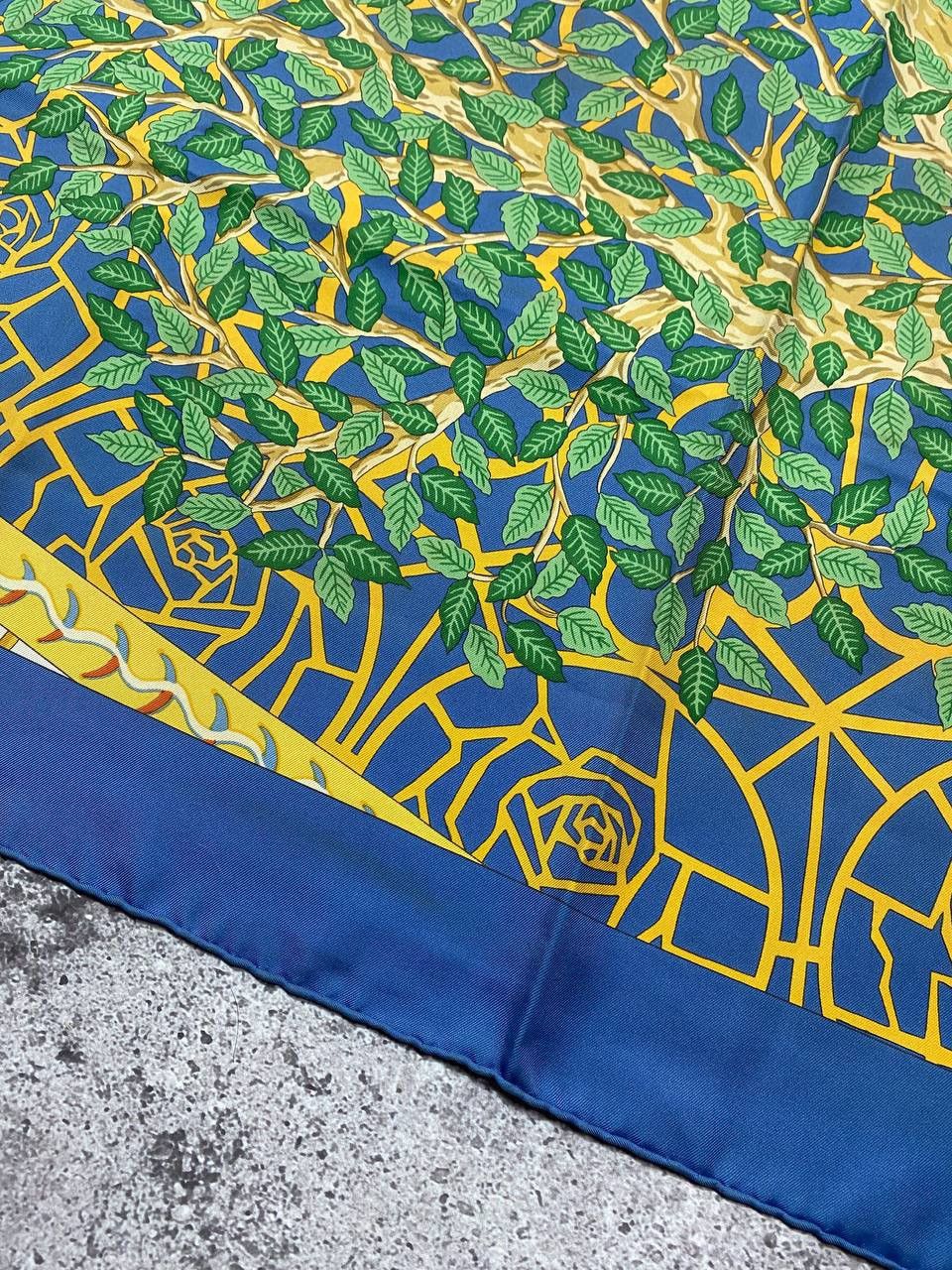 Hermes Vintage Hermes 90’s Axis Mundi Central Scarf Silk Ladies Size ONE SIZE - 11 Thumbnail