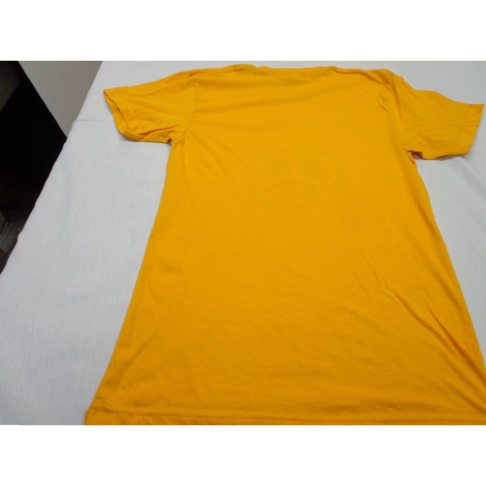 Vintage Project 615 HOCKEY MASK Yellow T-Shirt Size S Unisex Adults Short Sleeve Crew Neck Lightweight 50% Cotton Polyester Size US S / EU 44-46 / 1 - 7 Thumbnail