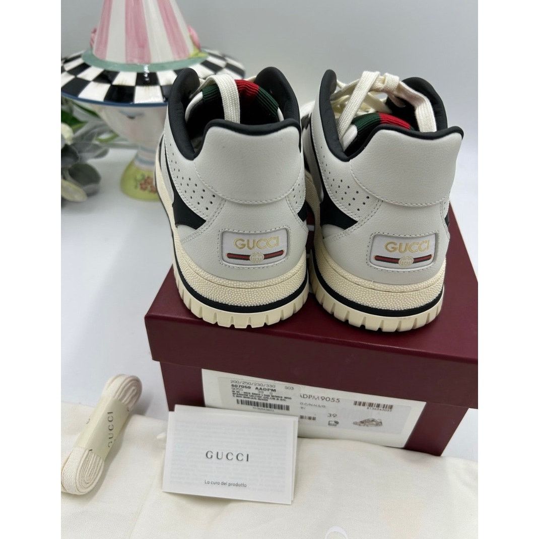 Gucci Women's Gucci re-Webb leather sneakers size 39 made in Italy Size US 9 / IT 39 - 8 Thumbnail