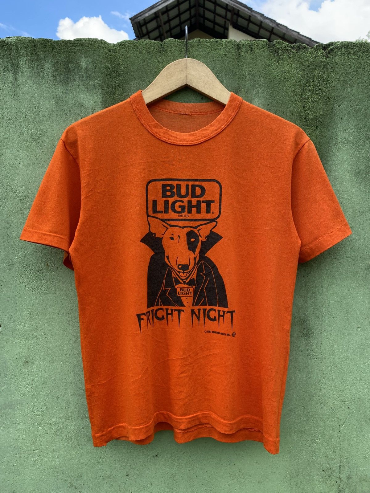 Vintage Vintage 1987 Bud Light Fright Night Halloween Orange Graphic Size US M / EU 48-50 / 2 - 1 Thumbnail